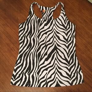 Hotdrop Apparel Zebra Print Yoga Racerback Tank